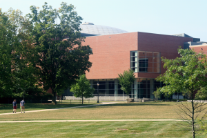 UConn Student Union as seen from Gentry building